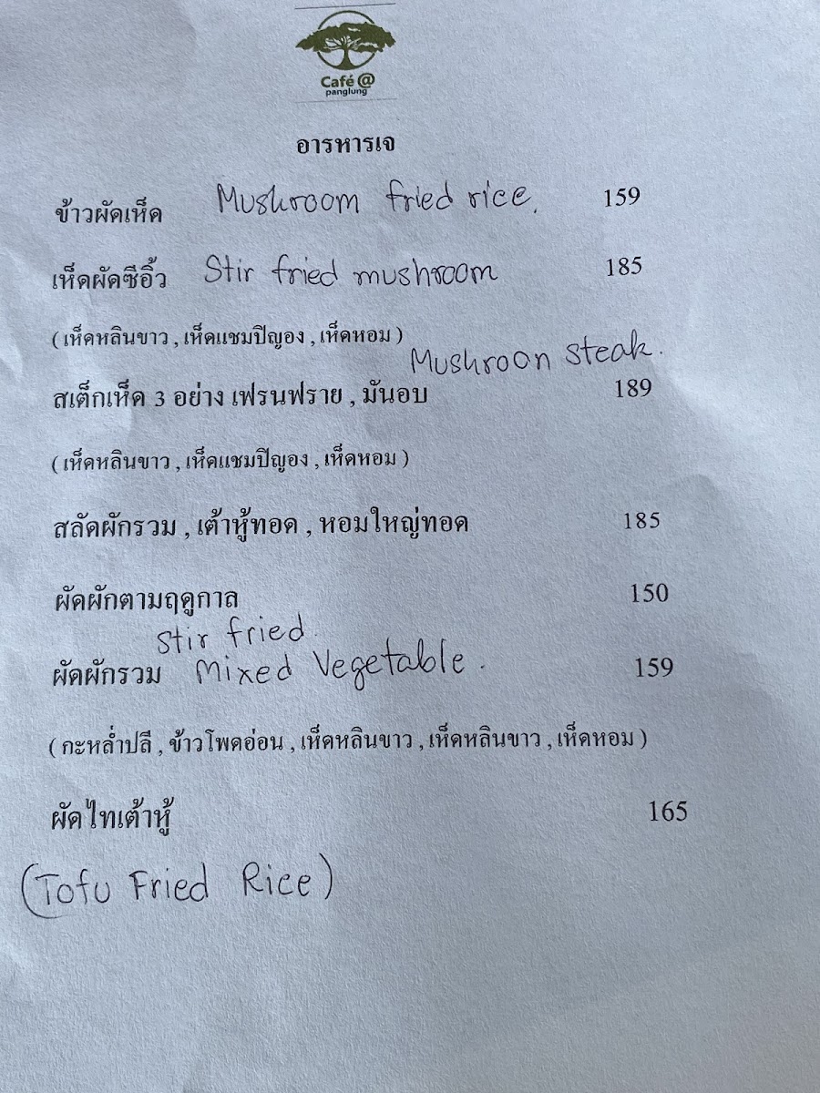 Menu Cafe' @ Panglung-1