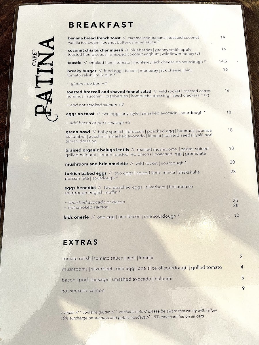 Menu Cafe Patina-10