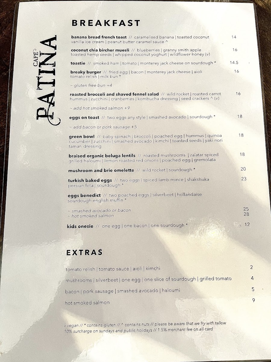 Menu Cafe Patina-8
