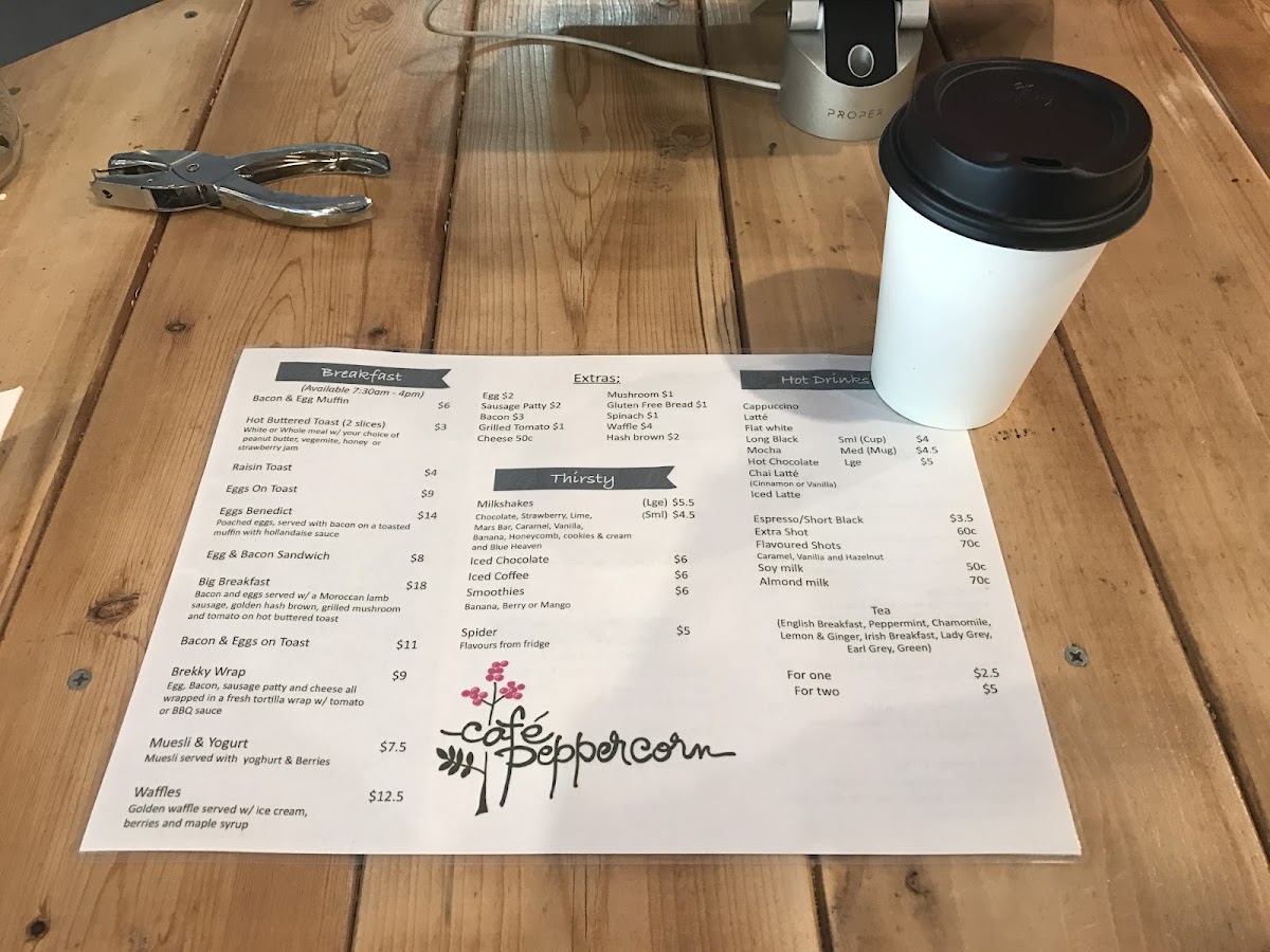 Menu Cafe Peppercorn-1