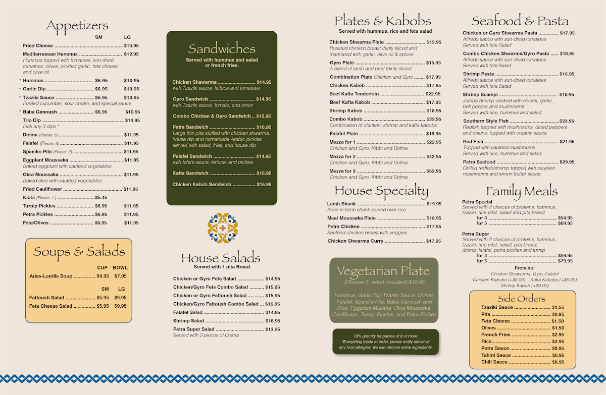 Menu Cafe Petra Greek & Lebanese Restaurant-1