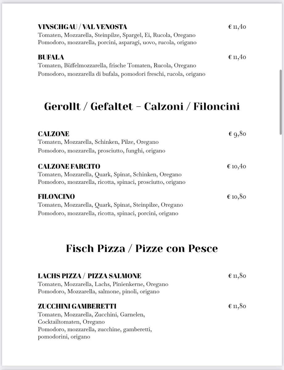 Menu Café Pizzeria Al Platzl-10