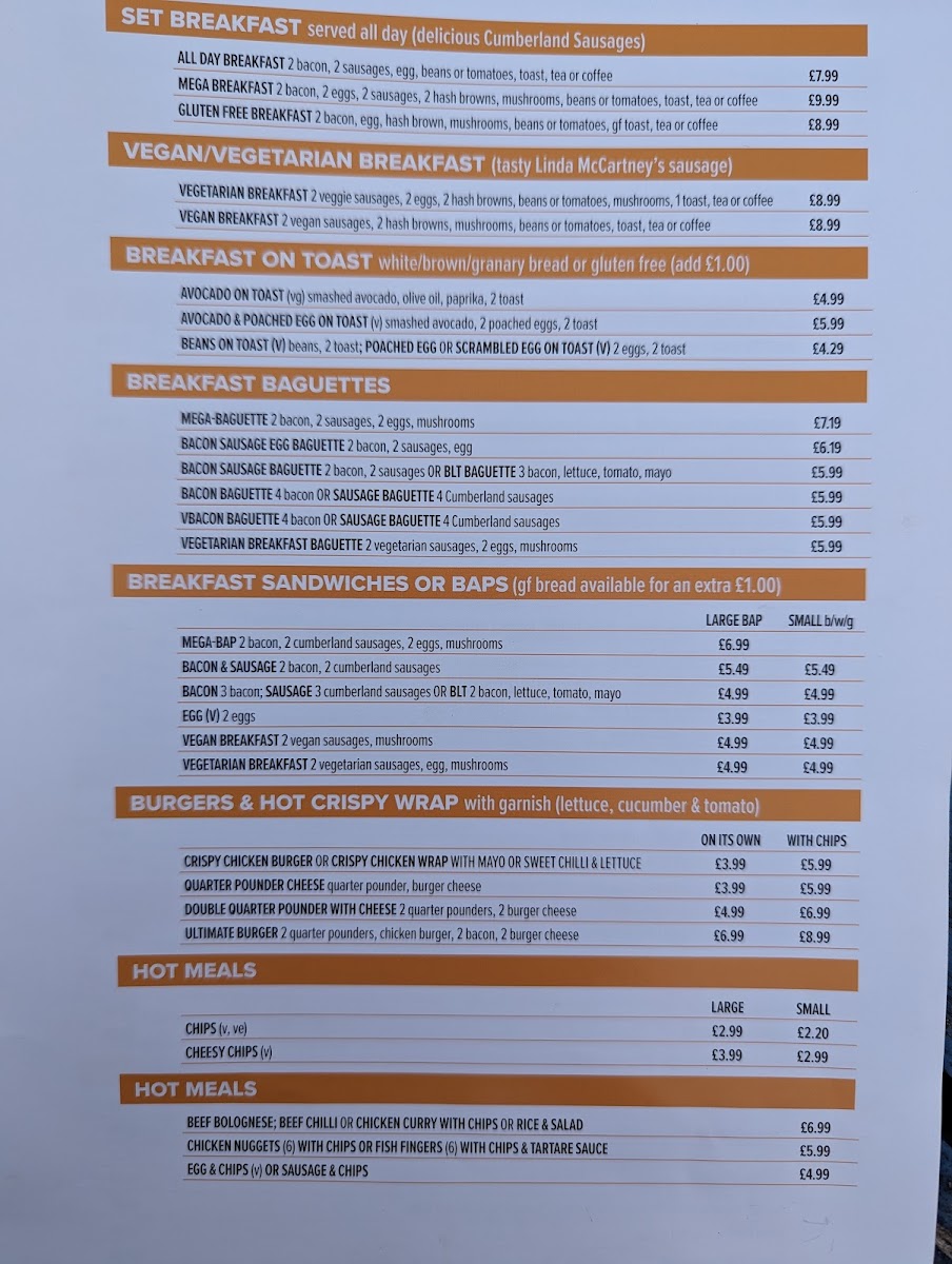 Menu Café Plus Severalls Business Park-2