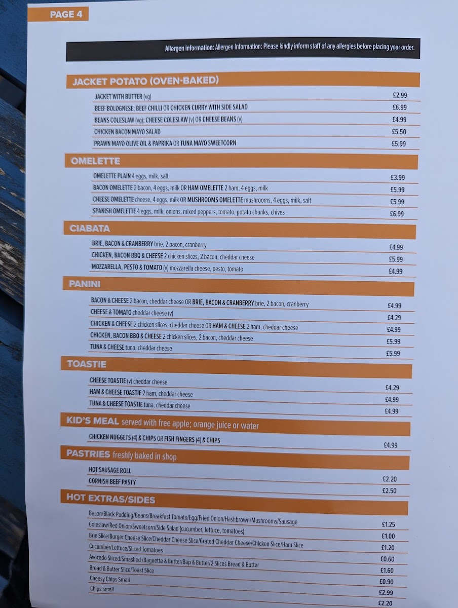 Menu Café Plus Severalls Business Park-3