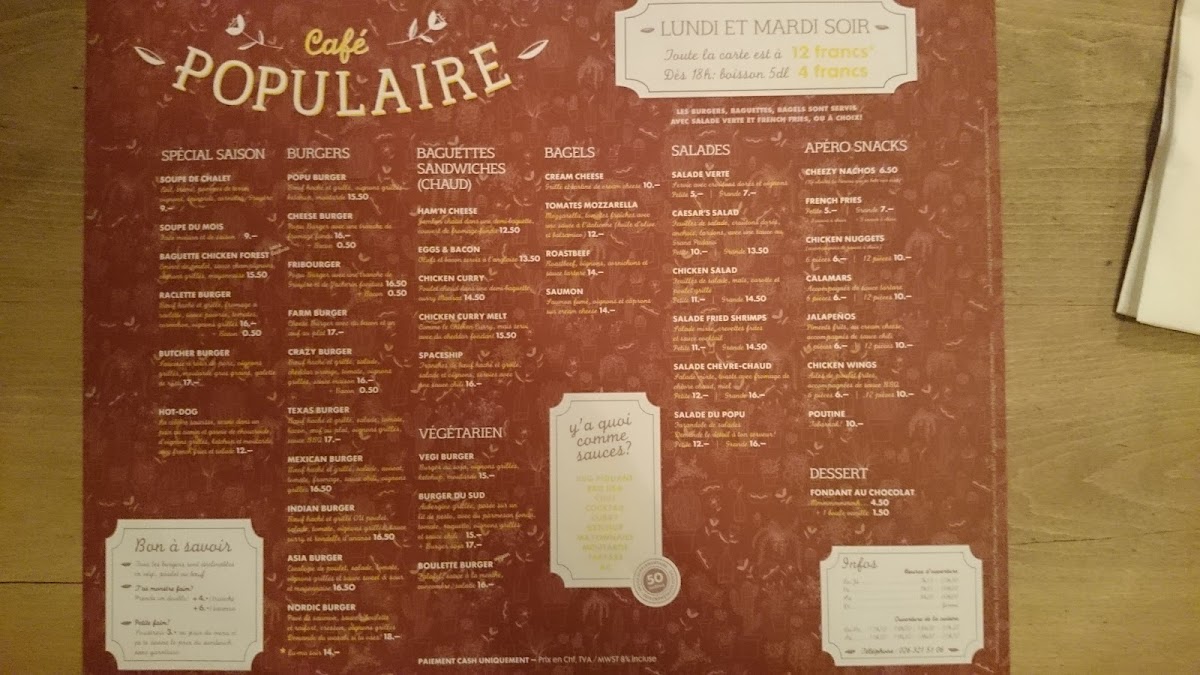 Menu Café Populaire-7