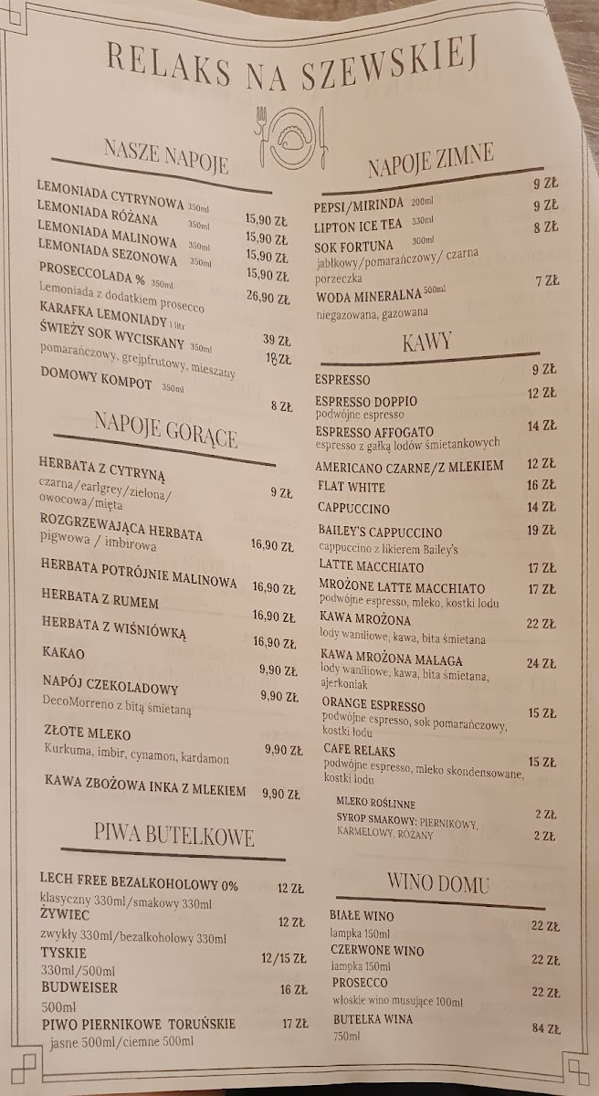 Menu Cafe Relaks Na Szewskiej-4