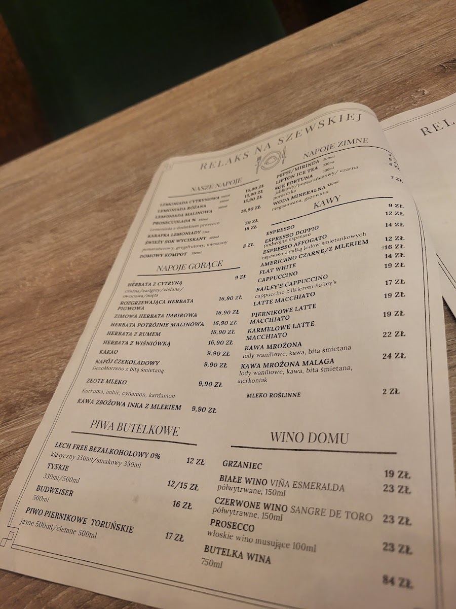 Menu Cafe Relaks Na Szewskiej-6