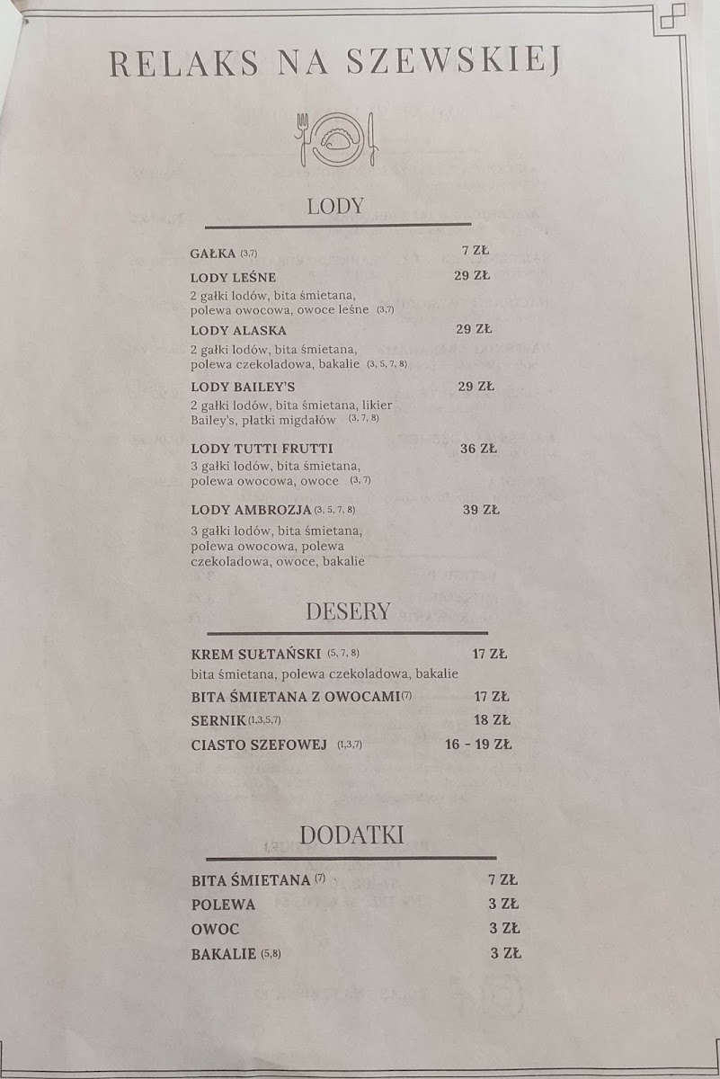 Menu Cafe Relaks Na Szewskiej-8