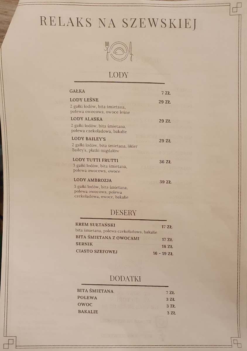 Menu Cafe Relaks Na Szewskiej-9
