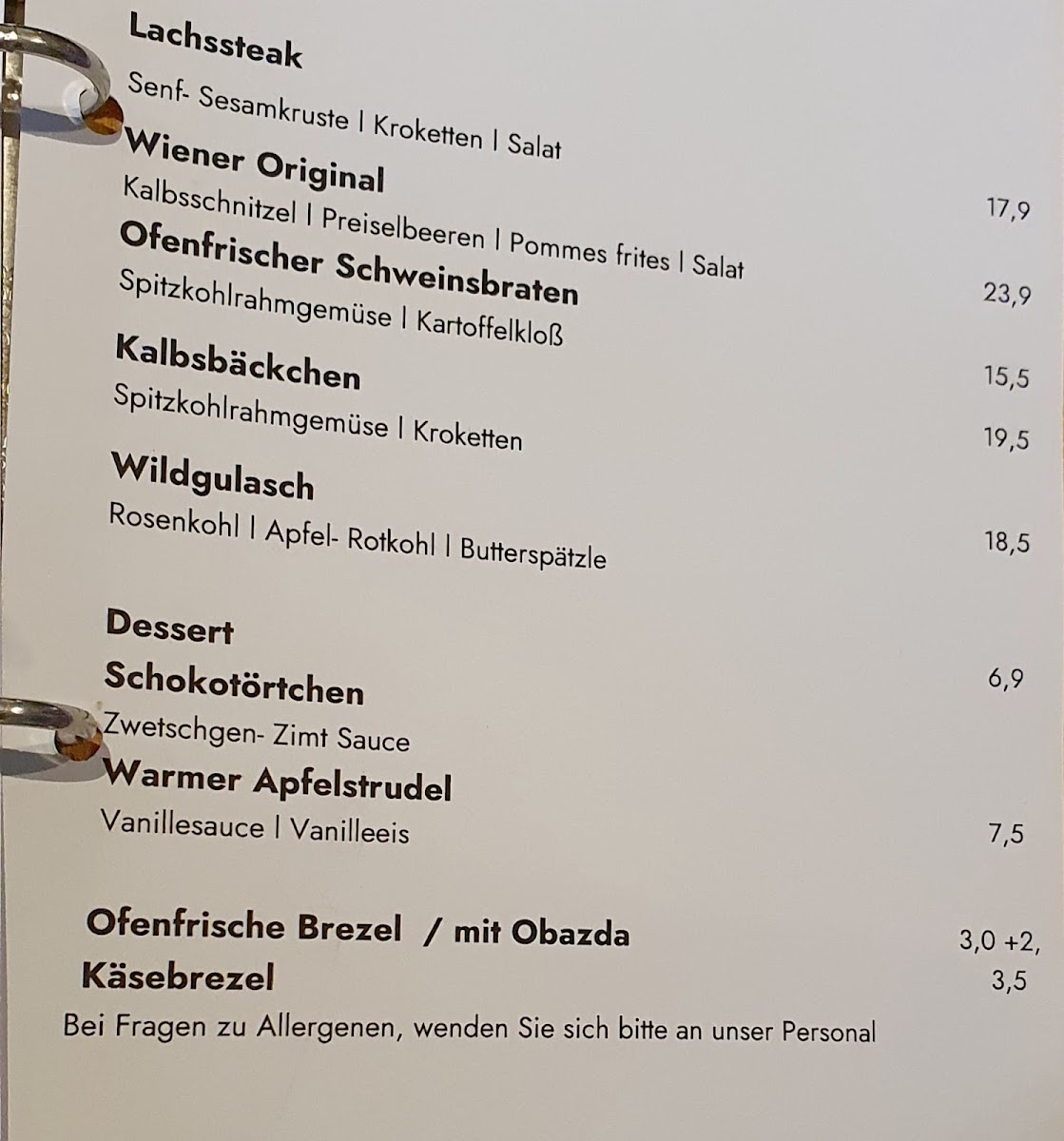 Menu Cafe Restaurant Im Bürgerpark-2