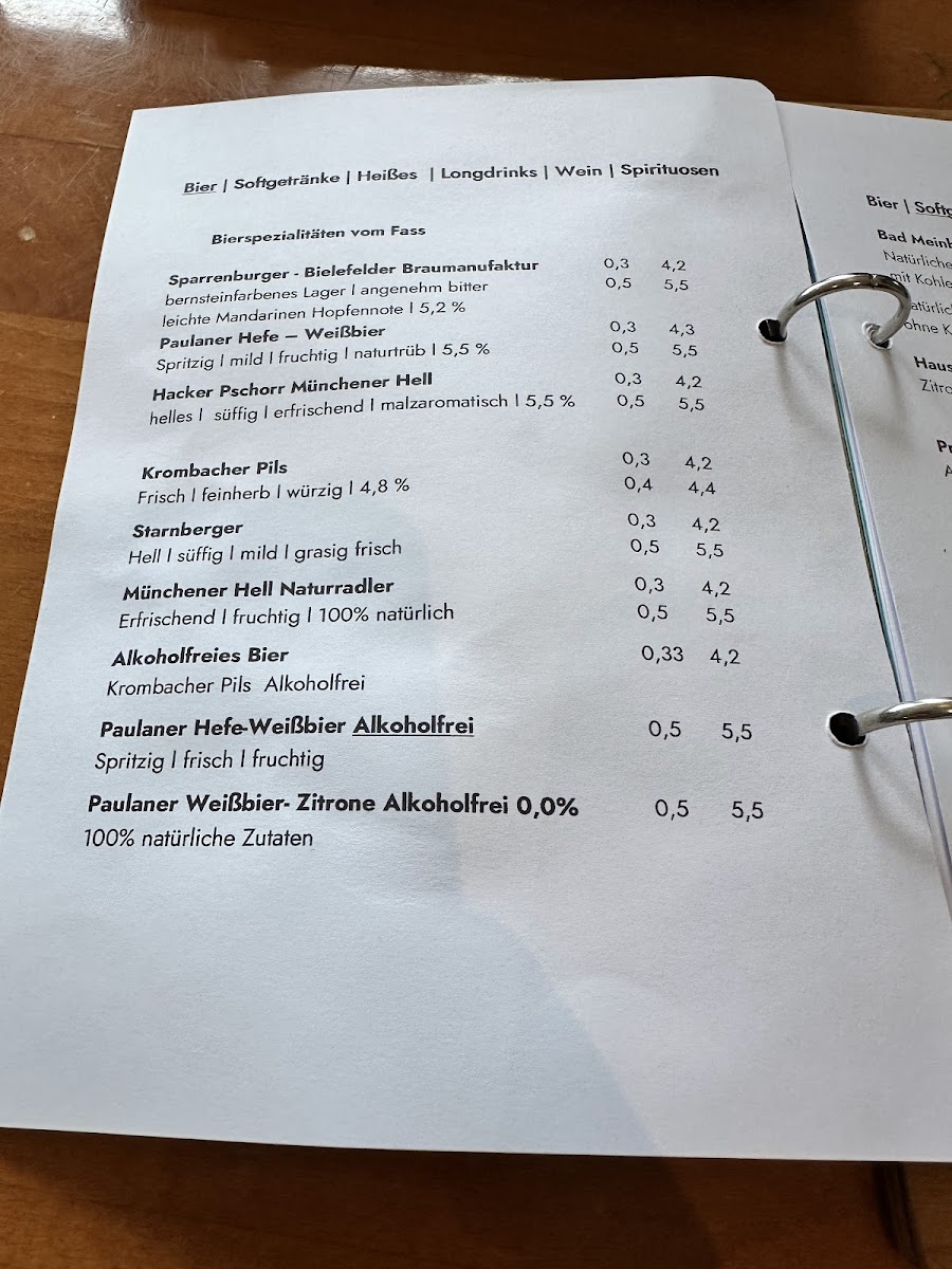 Menu Cafe Restaurant Im Bürgerpark-5