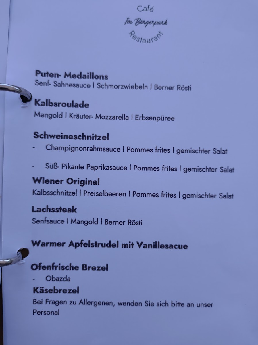 Menu Cafe Restaurant Im Bürgerpark-9