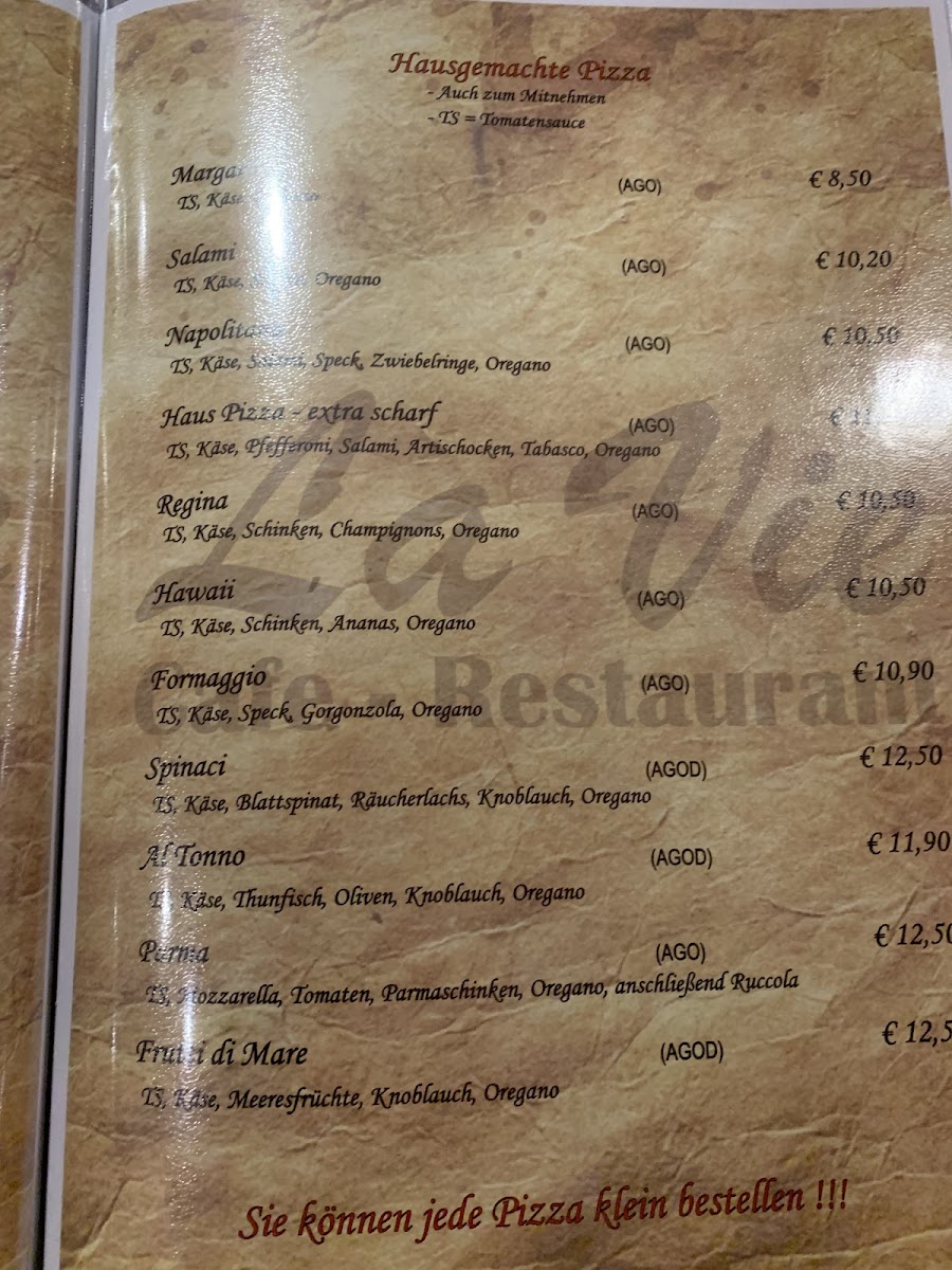 Menu Cafe Restaurant Lavie-10