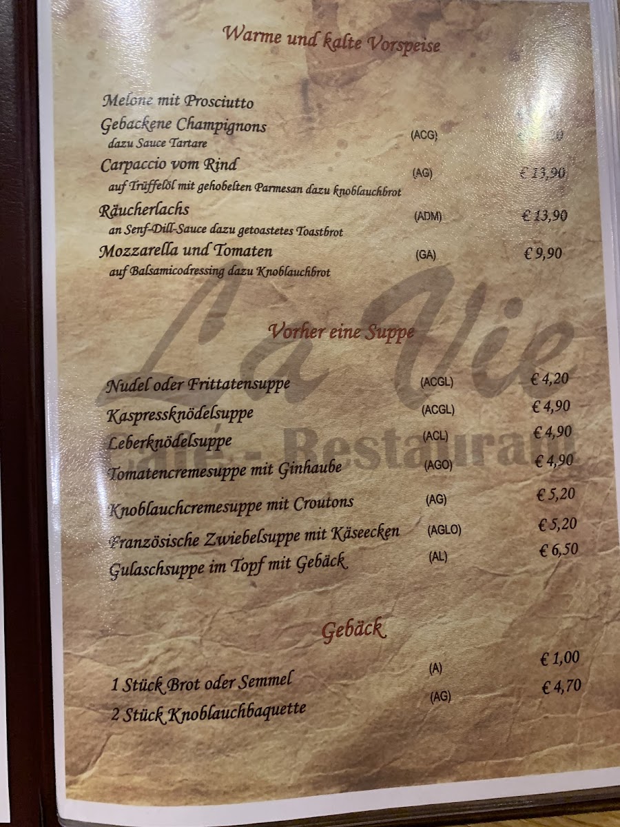 Menu Cafe Restaurant Lavie-5
