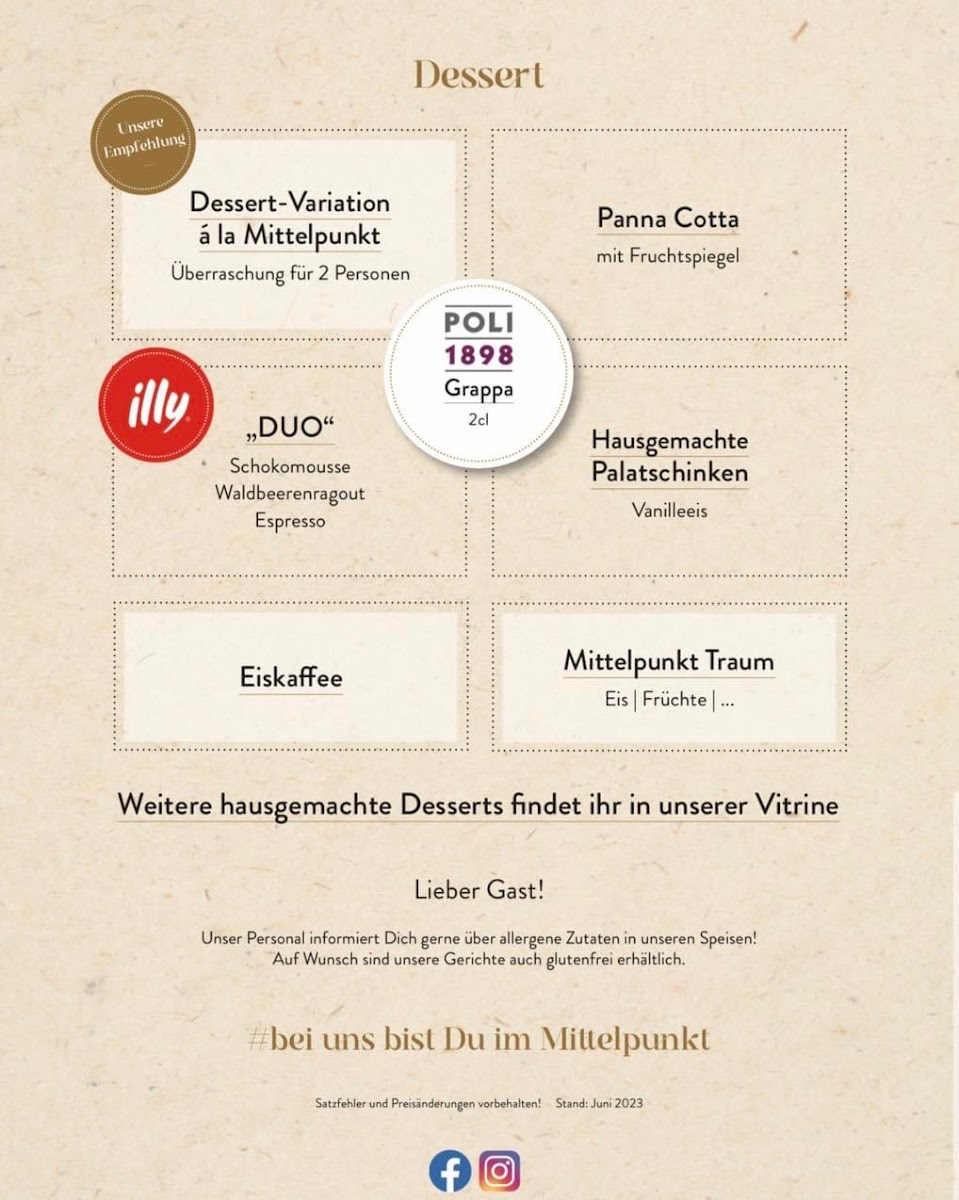 Menu Cafe-Restaurant-Lounge 'mittelpunkt'-5