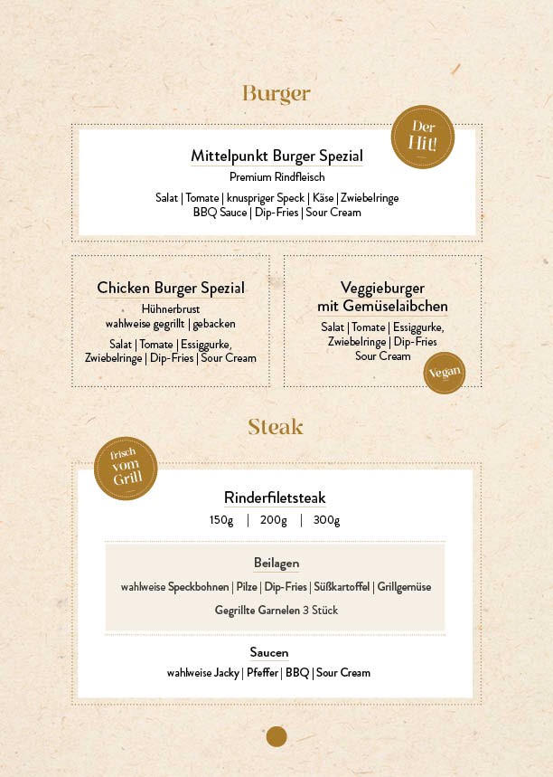 Menu Cafe-Restaurant-Lounge 'mittelpunkt'-8