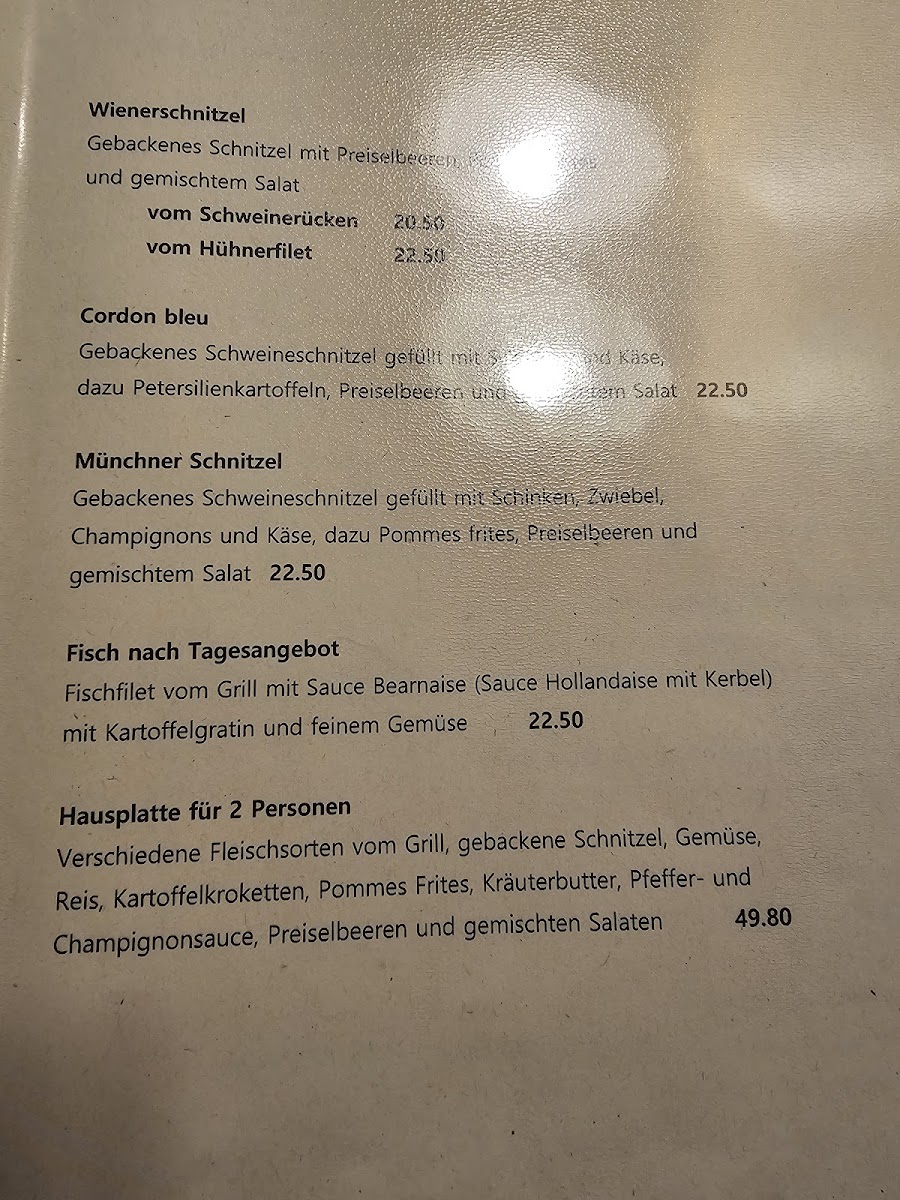 Menu Café-Restaurant Martin-1