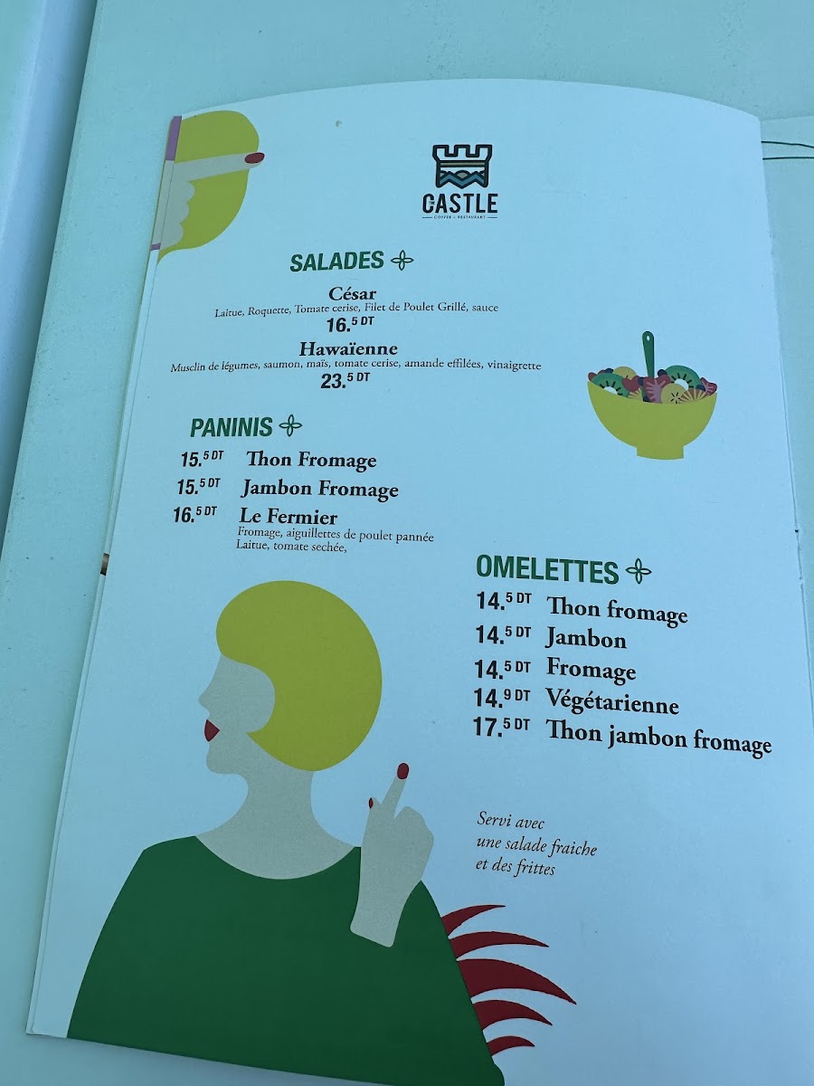 Menu Café Restaurant The Castle-7