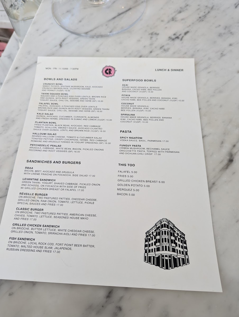 Menu Cafe Réveille-1