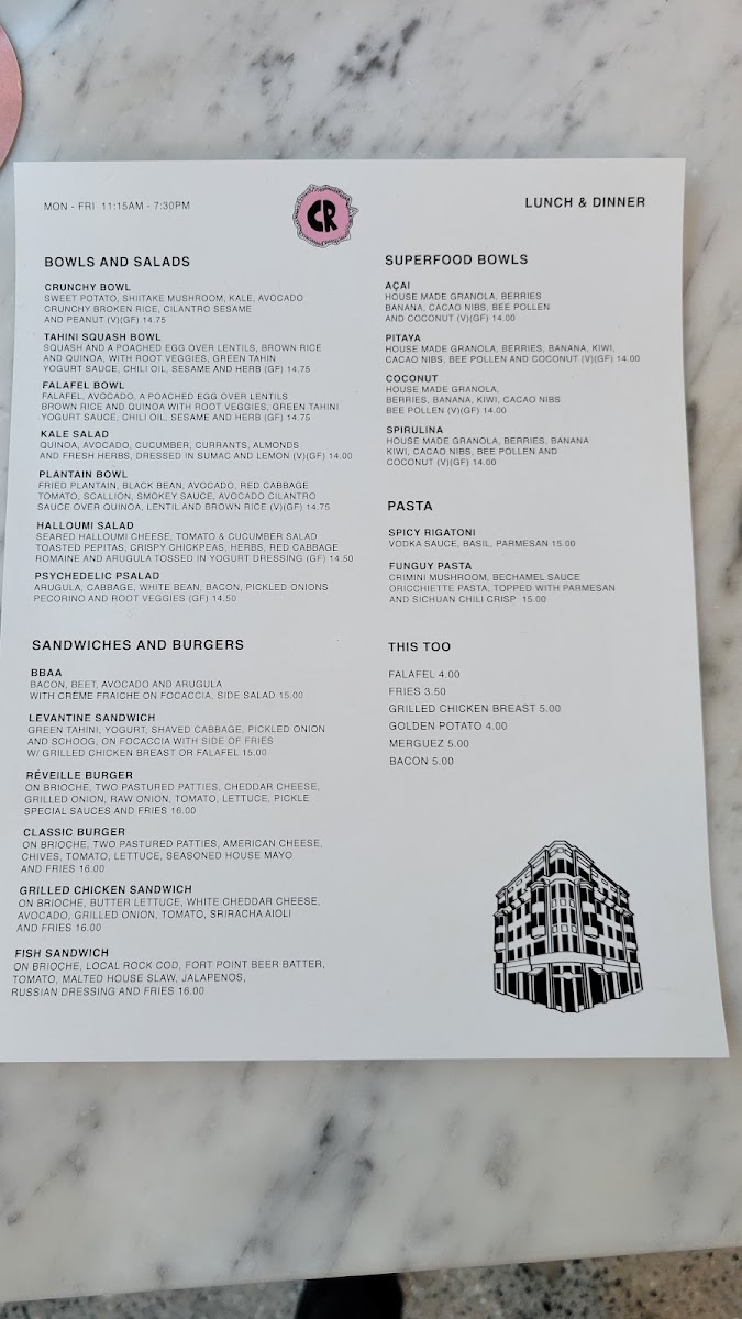 Menu Cafe Réveille-2