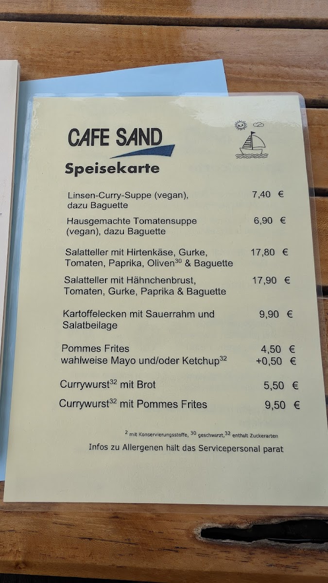 Menu Café Sand-2