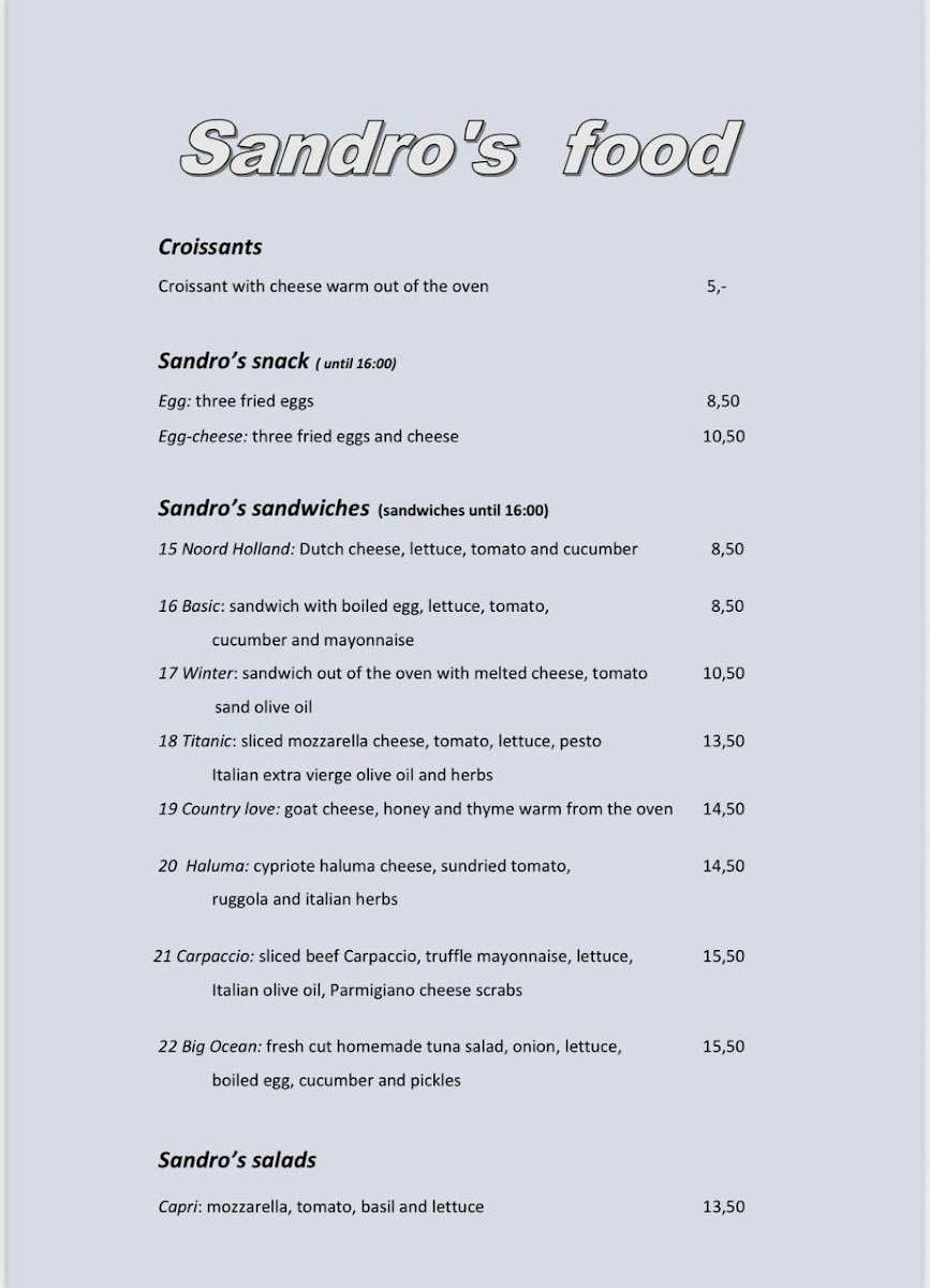 Menu Cafe Sandro-1