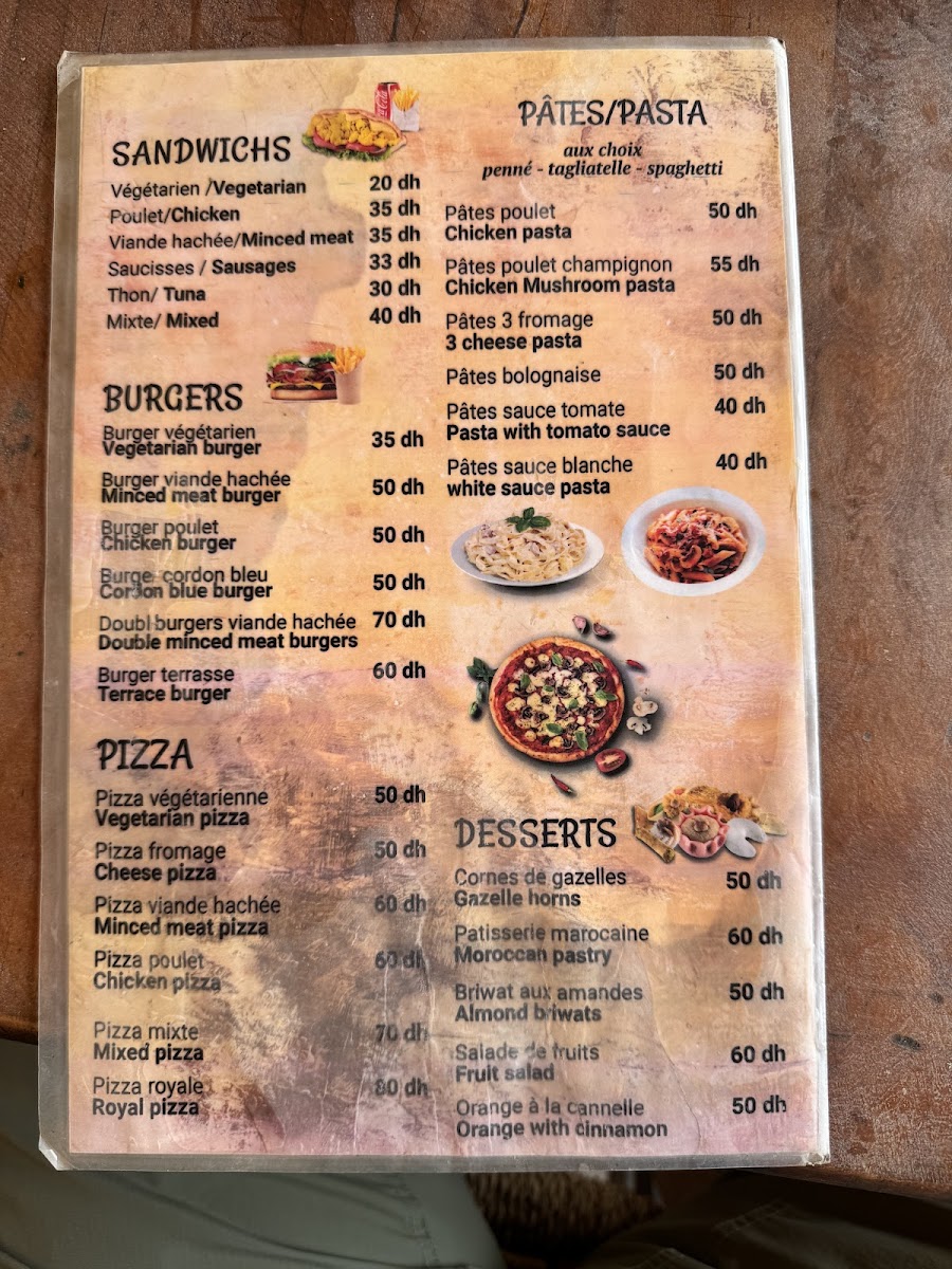 Menu Cafe Snack Riad Laarouss-7