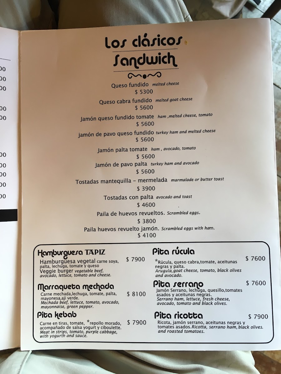 Menu Cafe Tapiz-10