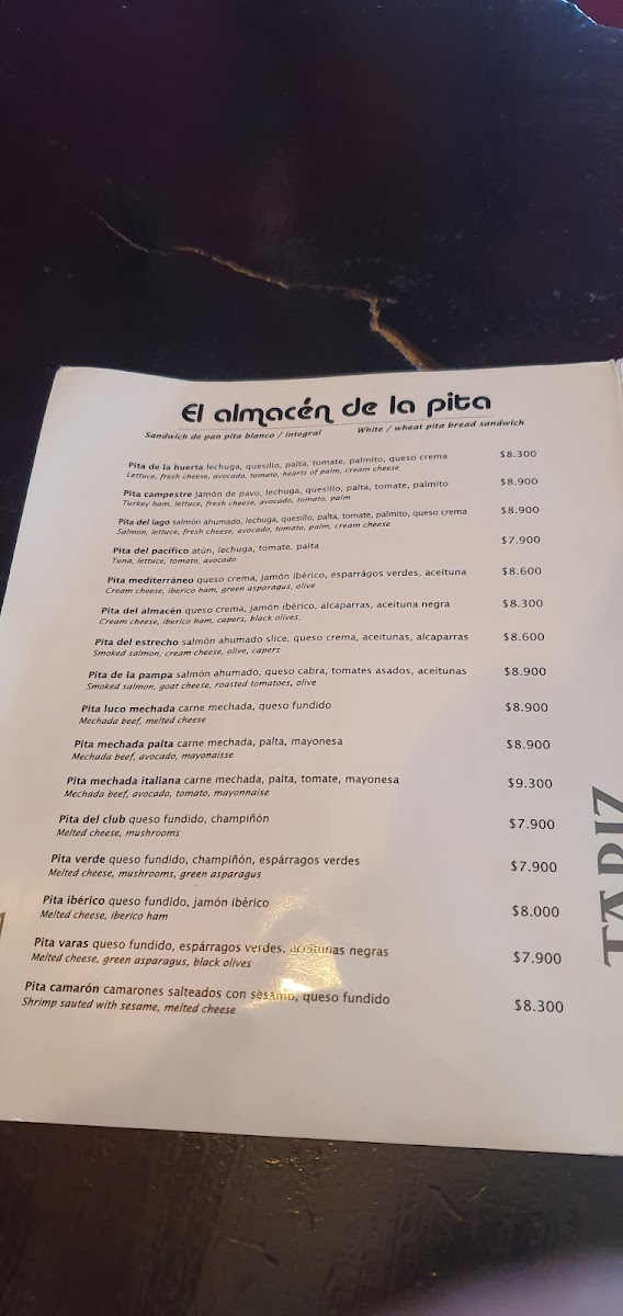 Menu Cafe Tapiz-6