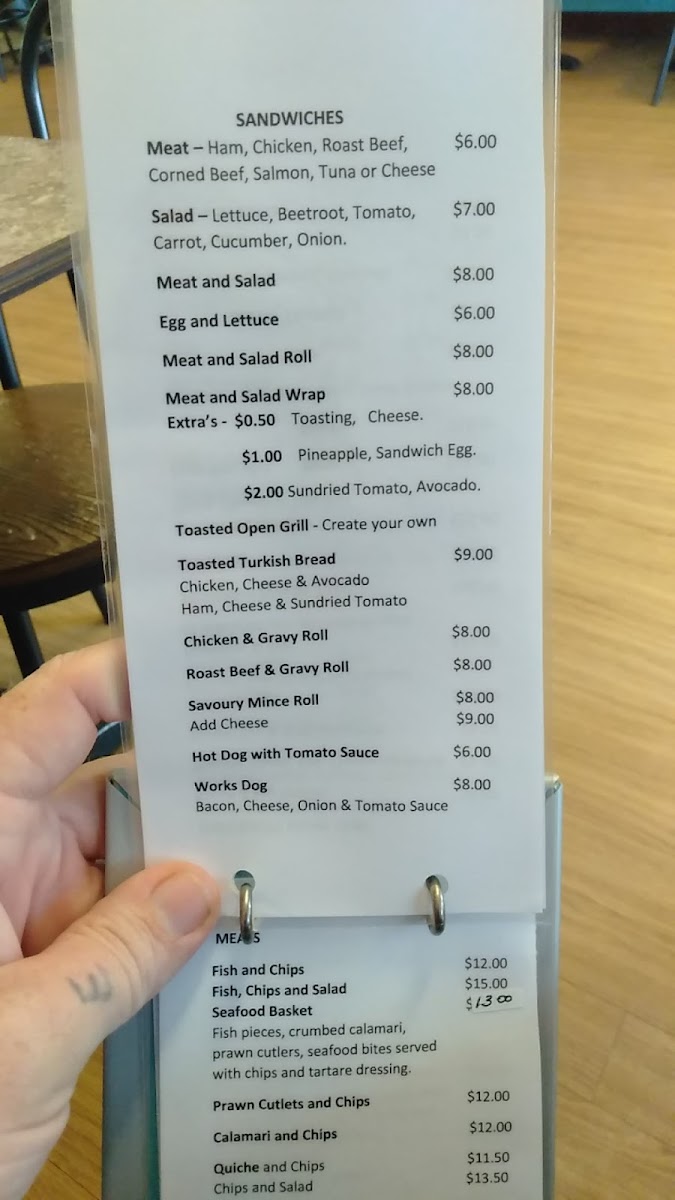 Menu Cafe Thirty-Three-1