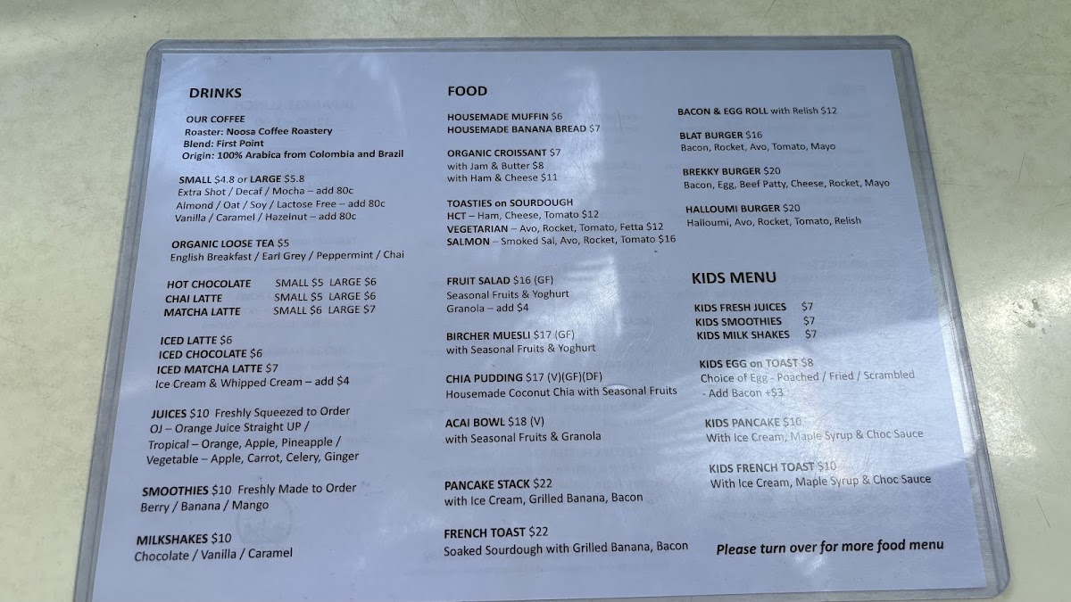 Menu Cafe Tokyo-1