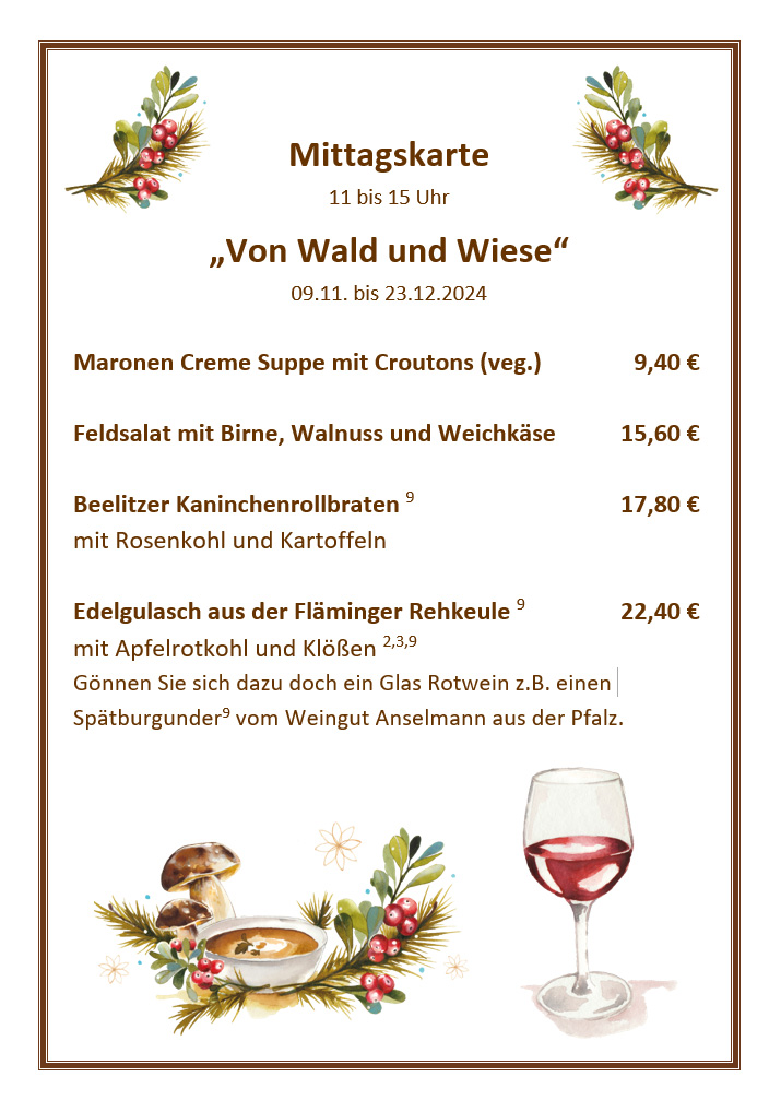 Menu Café Und Restaurant Gartenglück Im Rosengut-1