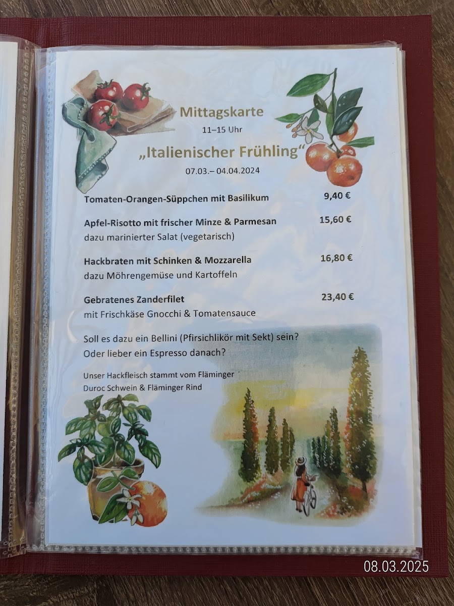 Menu Café Und Restaurant Gartenglück Im Rosengut-2