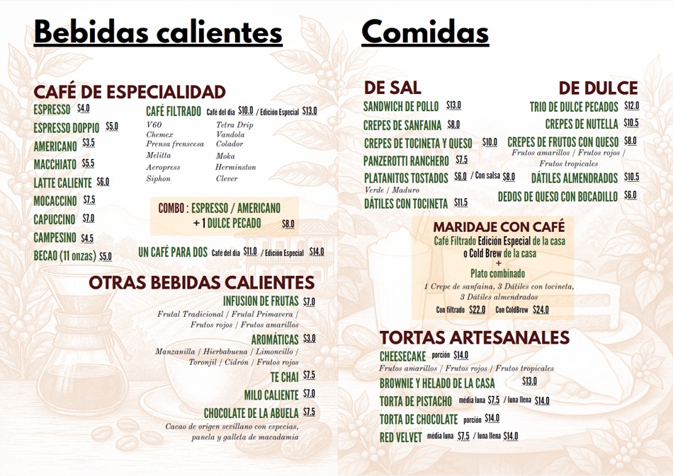 Menu Café Villa Laura Brew Lab & Coffee House-1