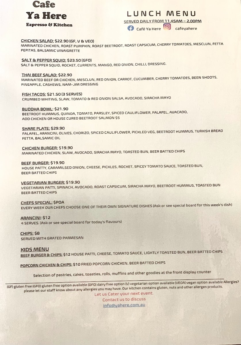 Menu Cafe Ya Here-2