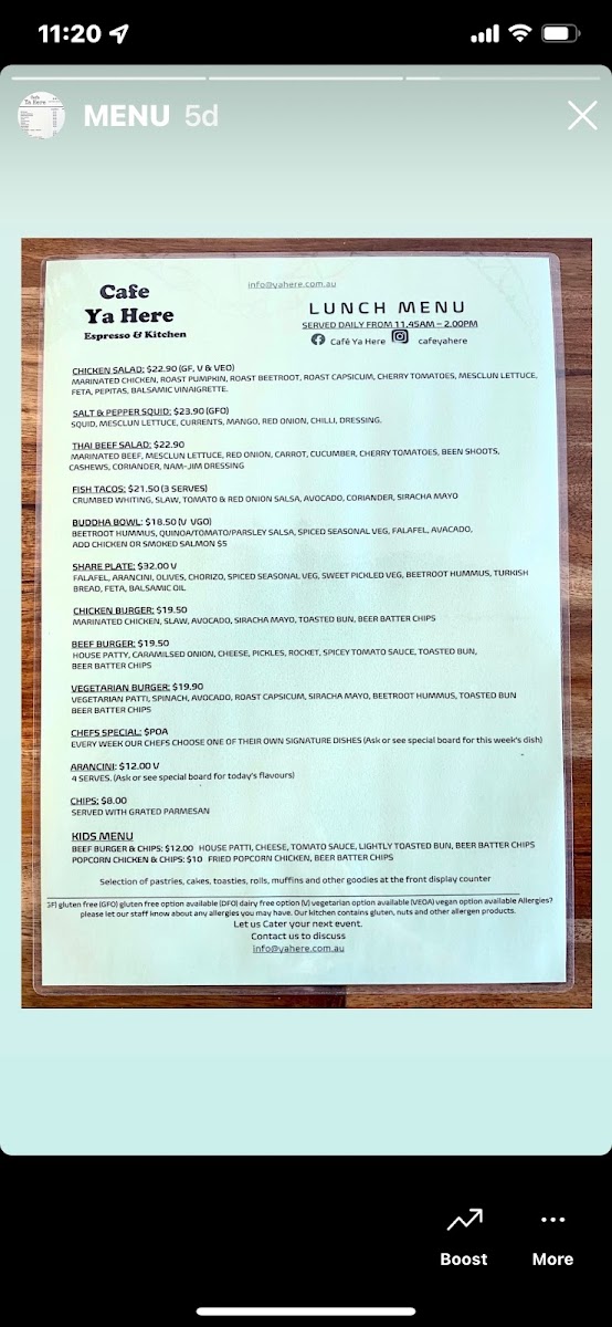 Menu Cafe Ya Here-5