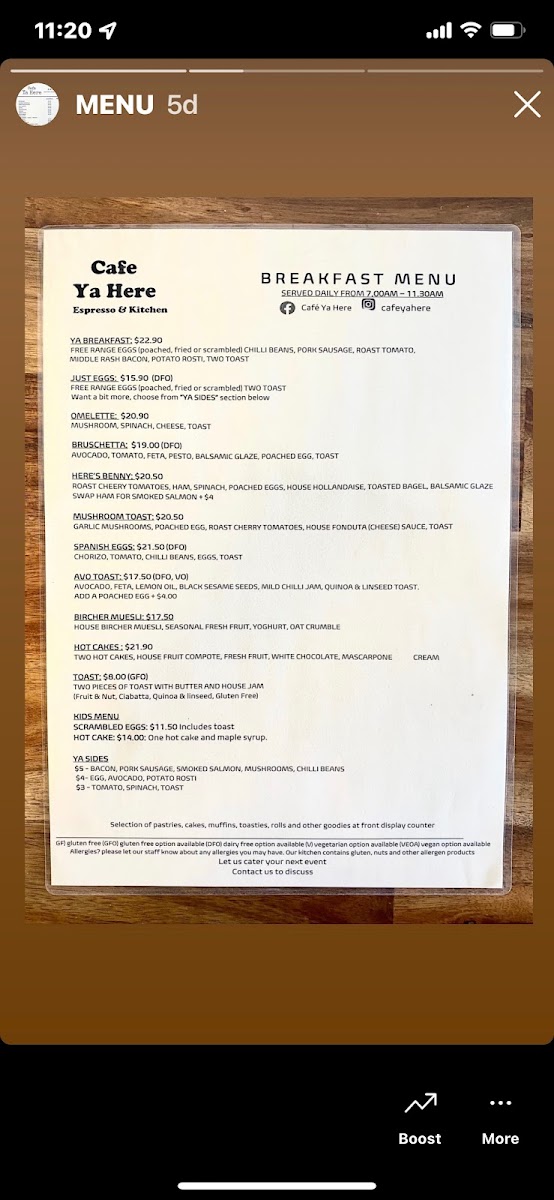 Menu Cafe Ya Here-7