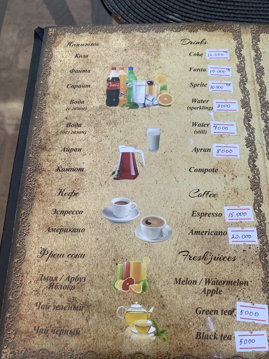 Menu Cafe Zarafshon-8
