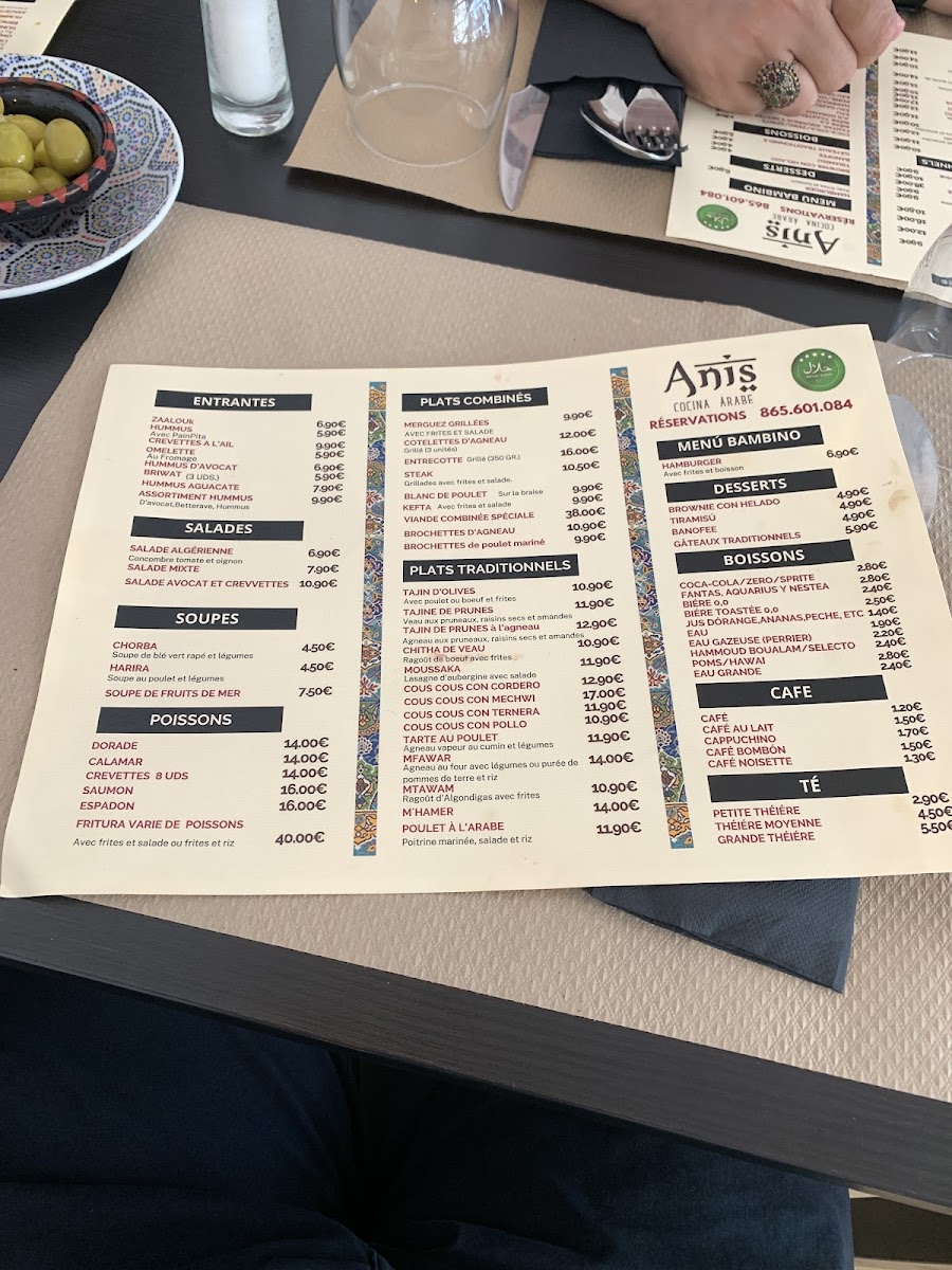 Menu Cafee Restaurante Anis Halal-9