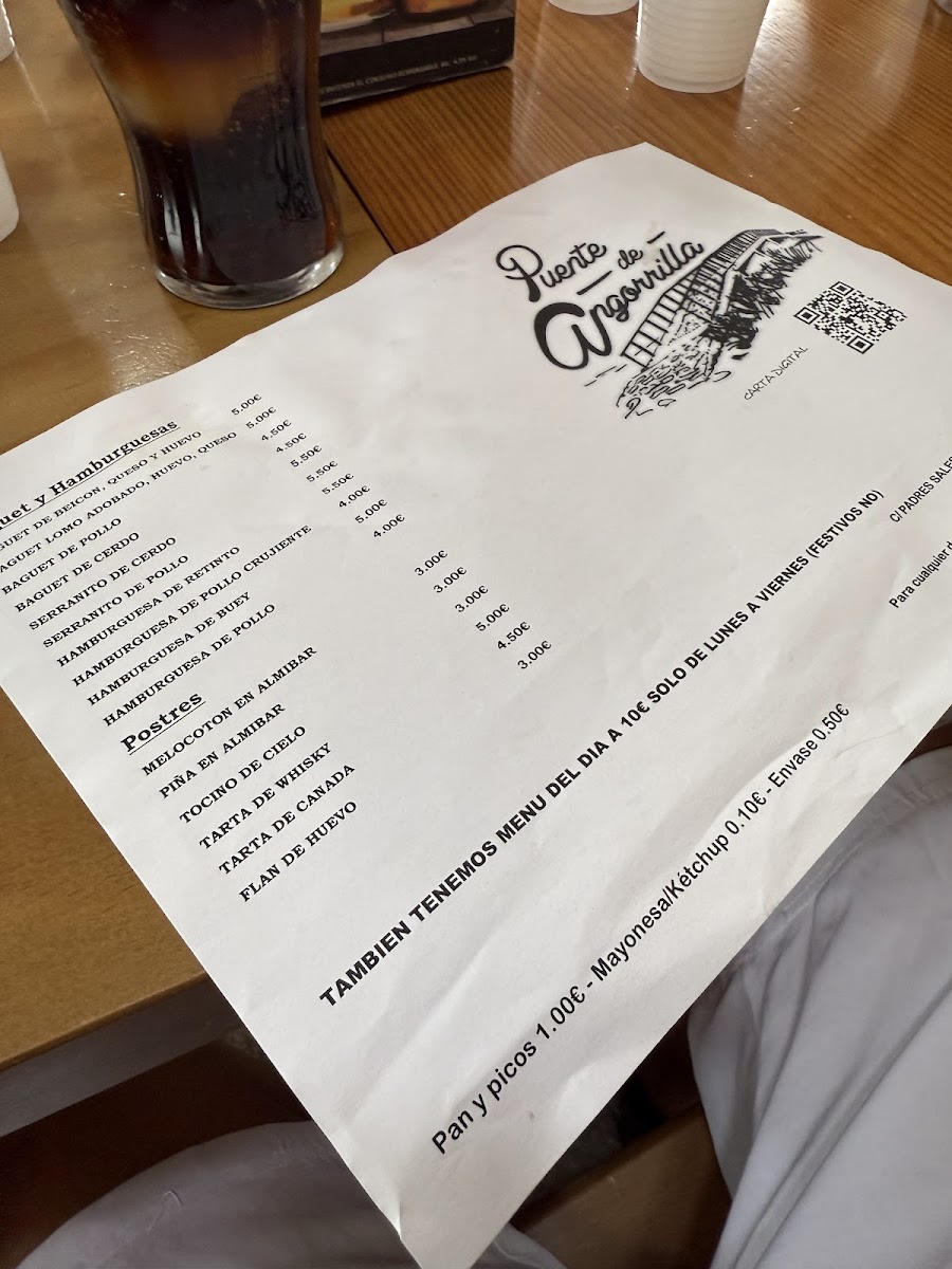 Menu Cafeteria Cerveceria Puente De Angorrilla-1