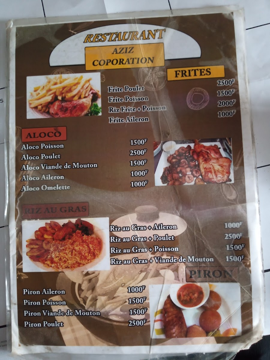 Menu Cafeteria Chez Aziz-2