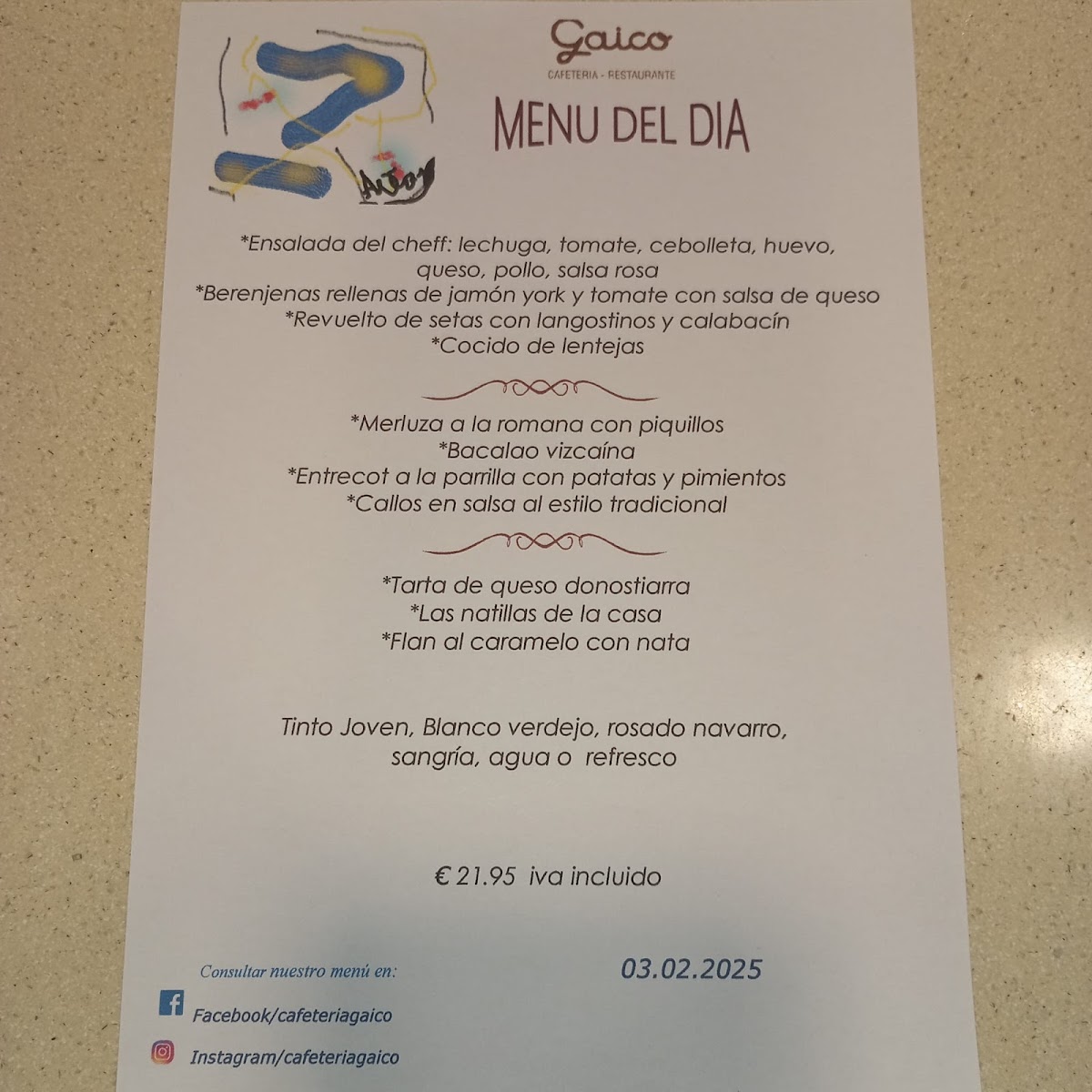 Menu Cafeteria Gaico-1