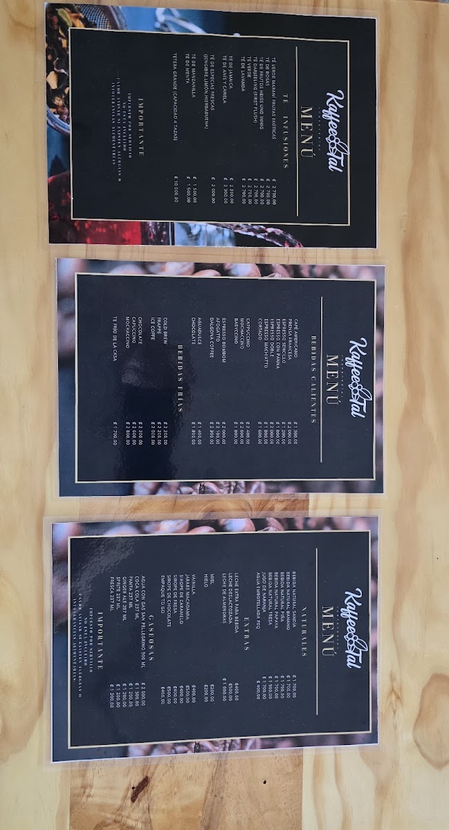 Menu Cafetería Kaffee-Tal-1