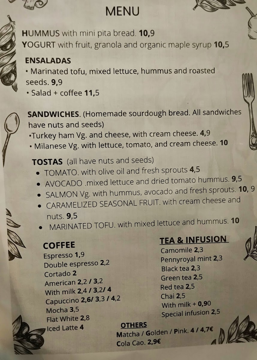 Menu Cafetería La Loca De Enfrente-1