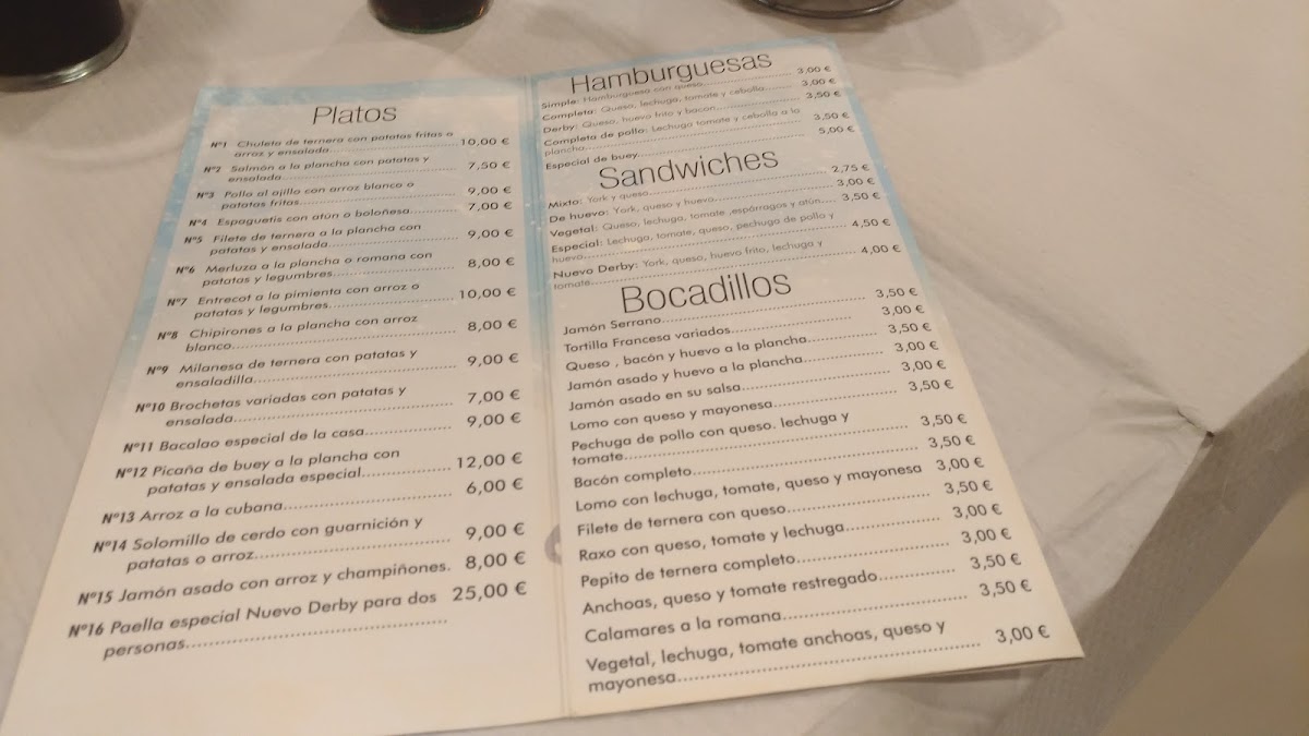 Menu Cafetería Nuevo Derby-4