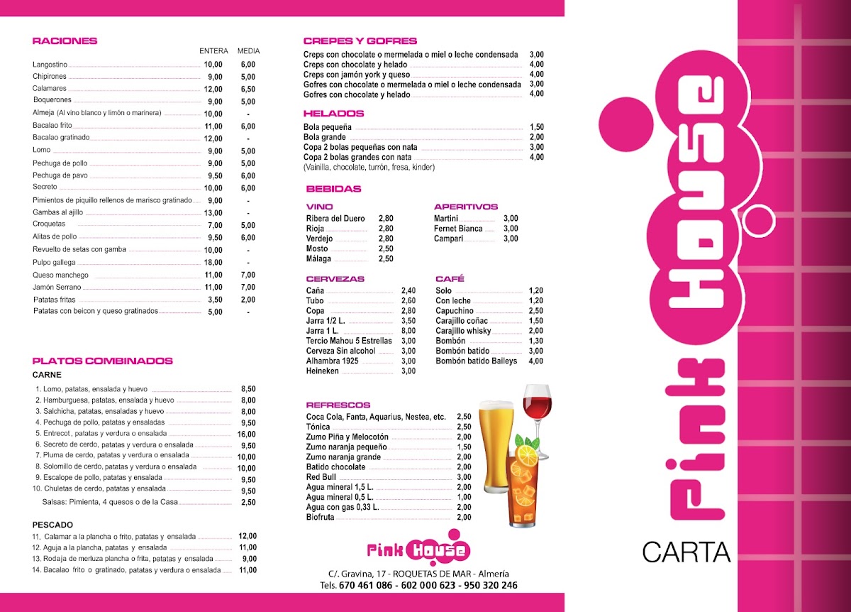 Menu Cafeteria Pizzeria Pink House-3
