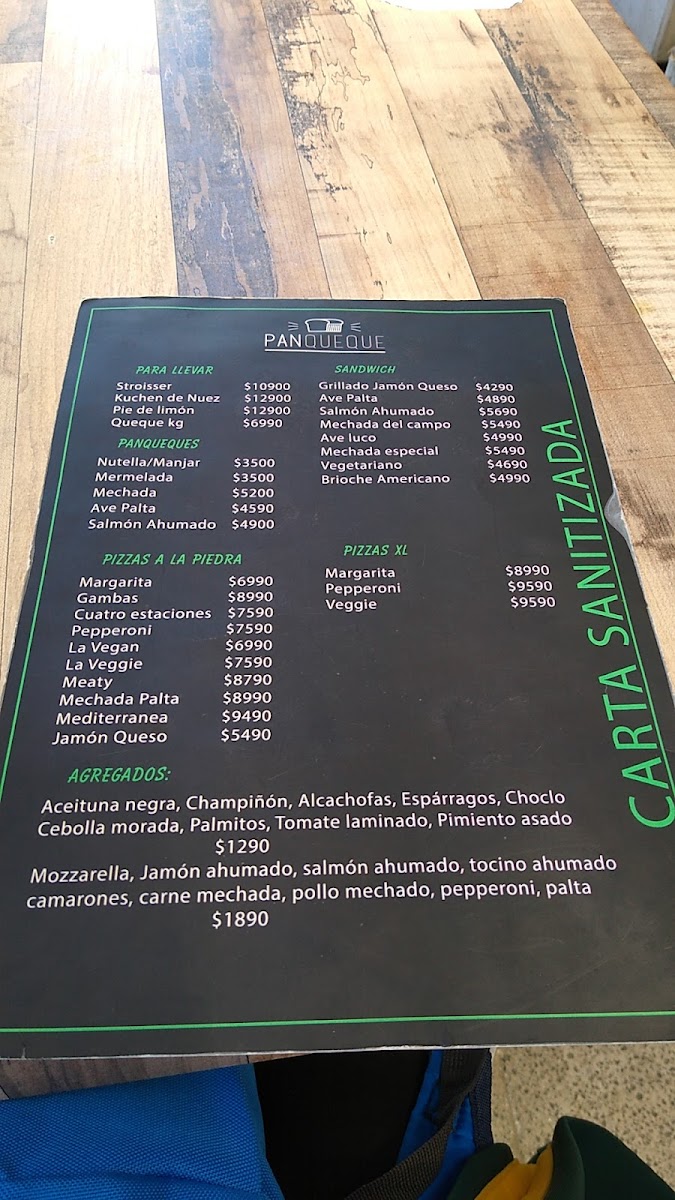 Menu Cafetería / Restaurante Panqueque-2