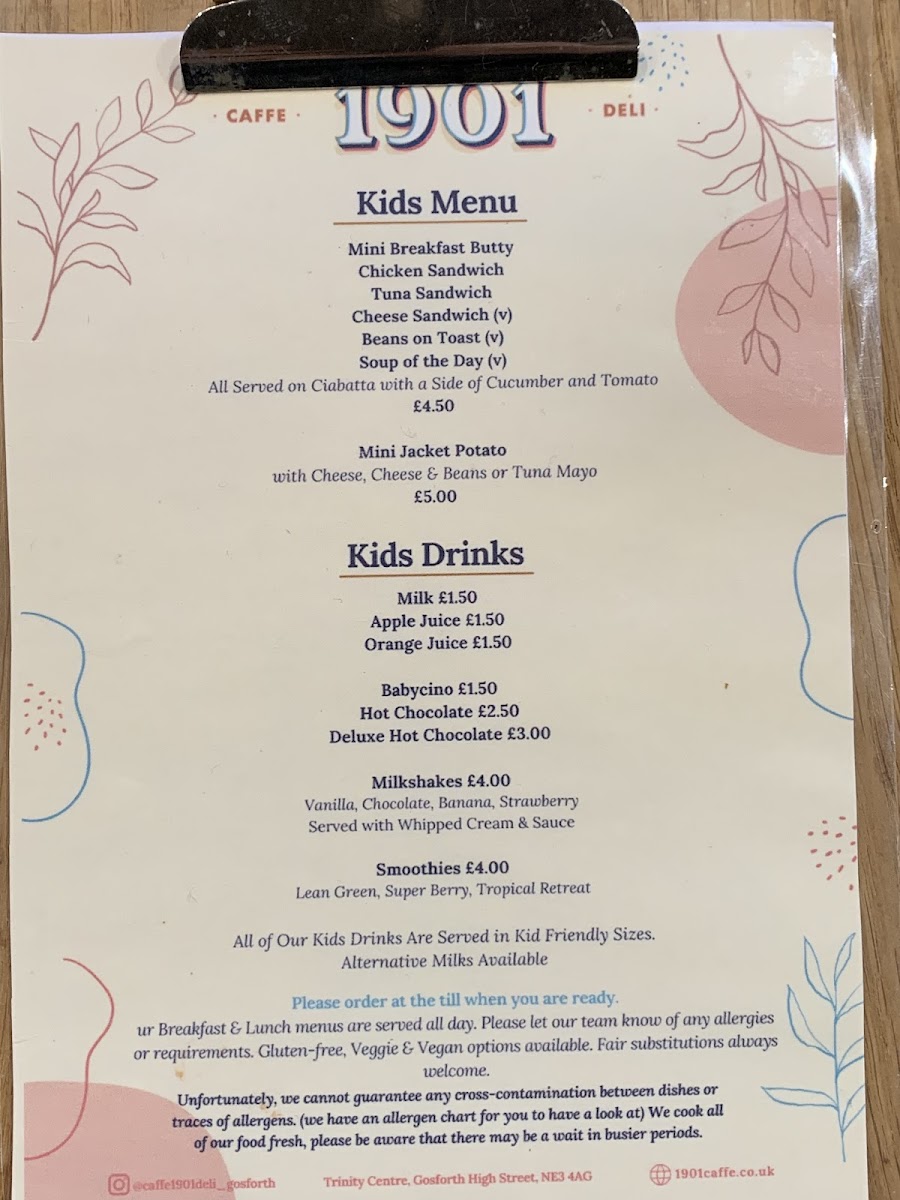 Menu Caffe 1901 Deli Gosforth-1