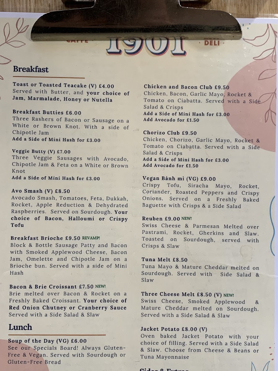 Menu Caffe 1901 Deli Gosforth-3