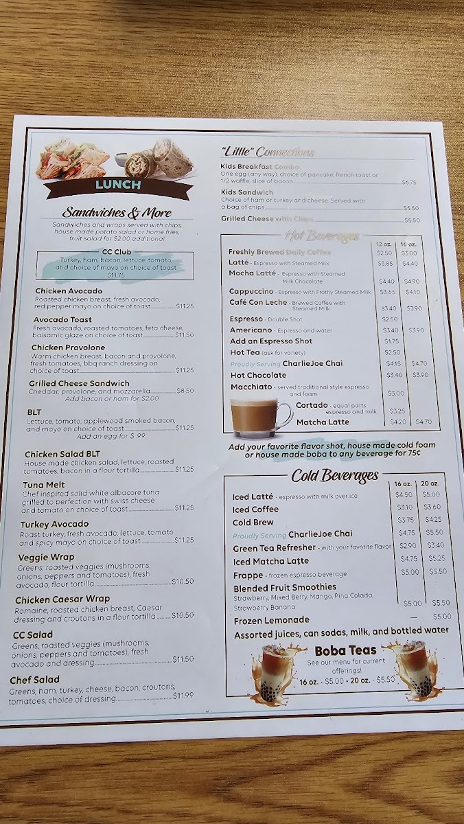 Menu Caffe Connection-4